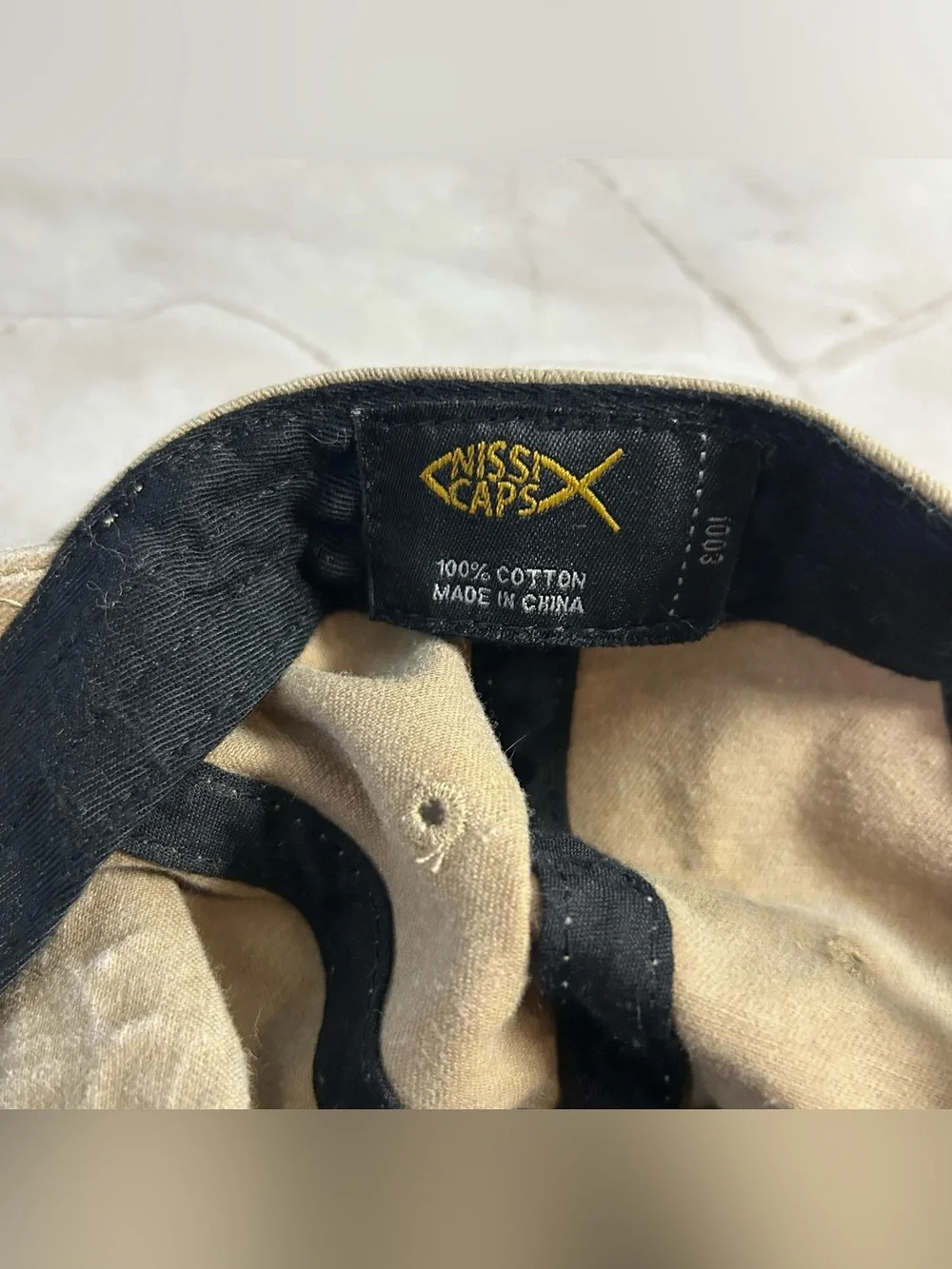 Beige Lake Junkie Cotton Baseball Hat